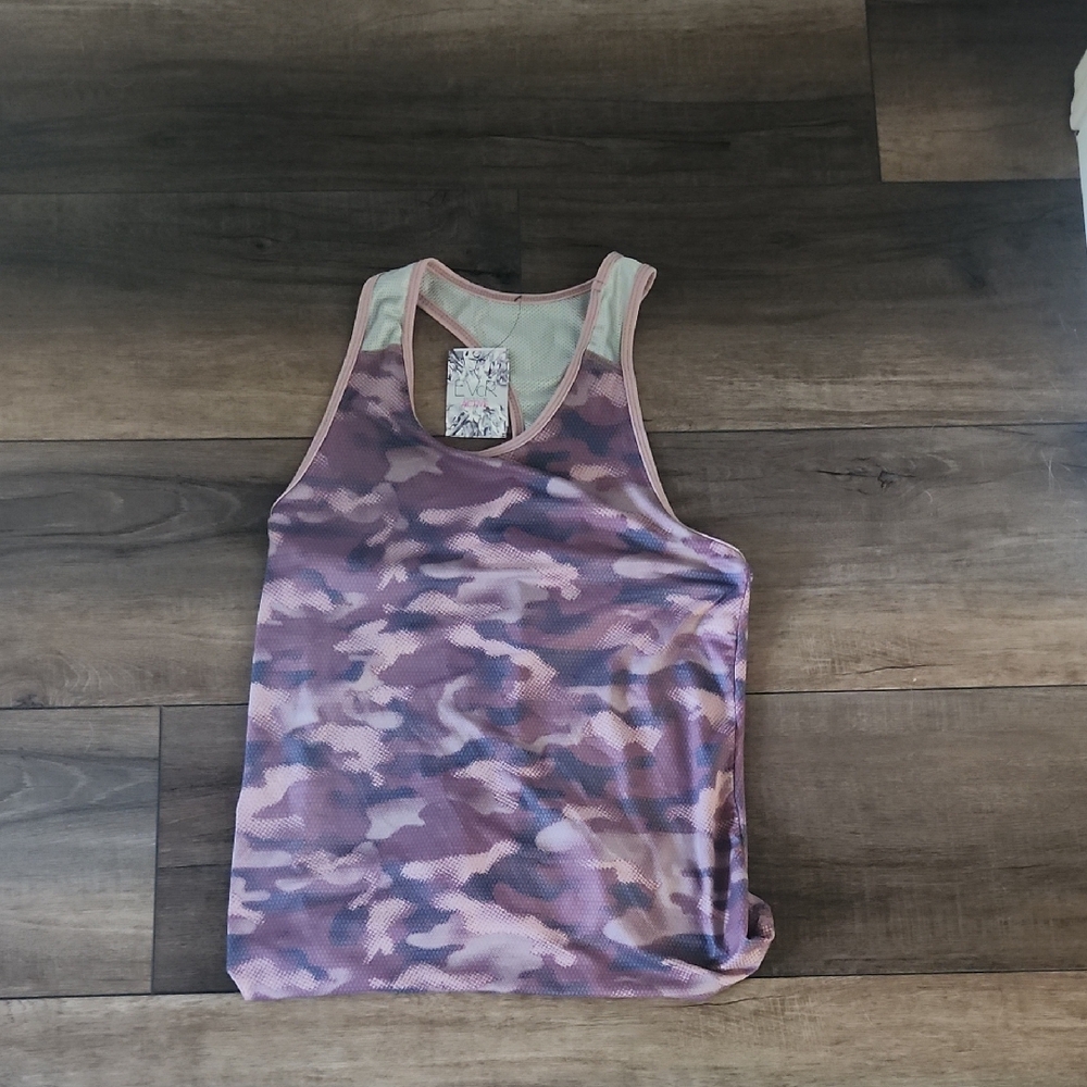 Camo Tank Top in Pink and Purple
